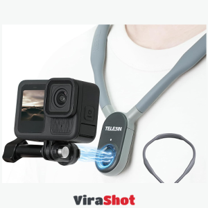 TELESIN U Shape Holder Mount|هولدر دوربین ورزشی دور گردنی تلسین